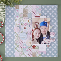 Rosie's Studio Peppermint Twist Paper Pack 30x30cm con FOIL ORO