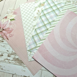 Rosie's Studio Peppermint Twist Paper Pack 30x30cm con FOIL ORO