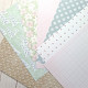 Rosie's Studio Peppermint Twist Paper Pack 30x30cm con FOIL ORO