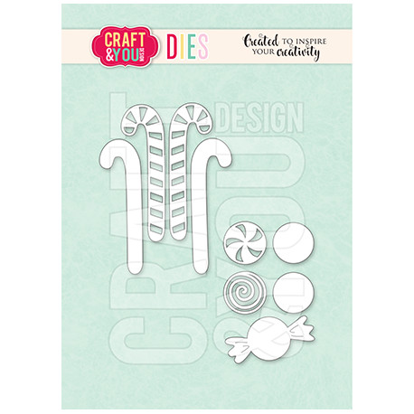 Craft&You Candy Canes Dies