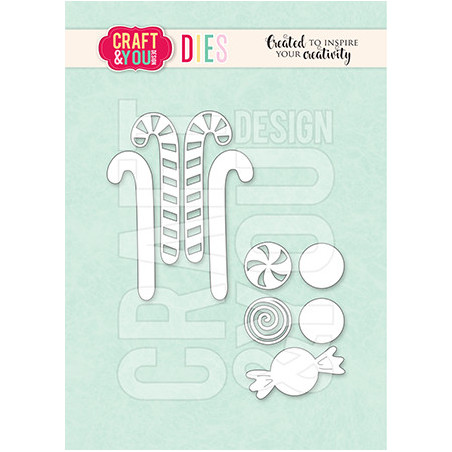 Craft&You Candy Canes Dies