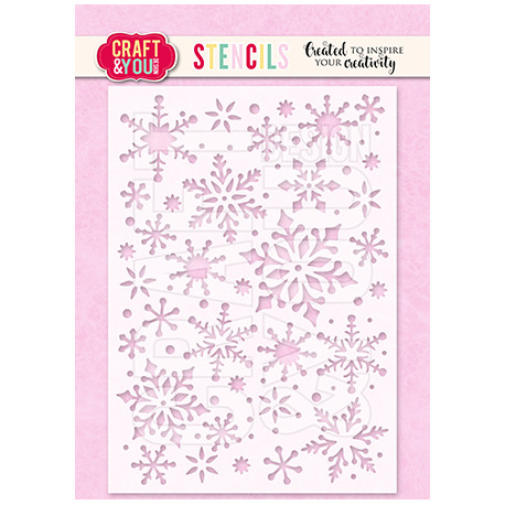 Craft&You Snowflakes 2 A6 Stencil