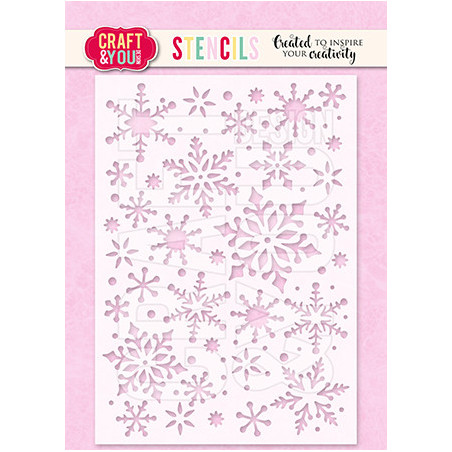 Craft&You Snowflakes 2 A6 Stencil