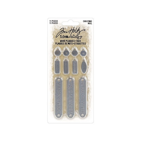 Idea-ology Tim Holtz Christmas Word Plaques + Tags