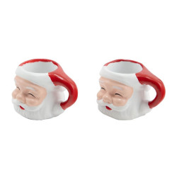 Idea-ology Tim Holtz Christmas Santa Mug 2pz