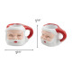 Idea-ology Tim Holtz Christmas Santa Mug 2pz