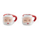 Idea-ology Tim Holtz Christmas Santa Mug 2pz