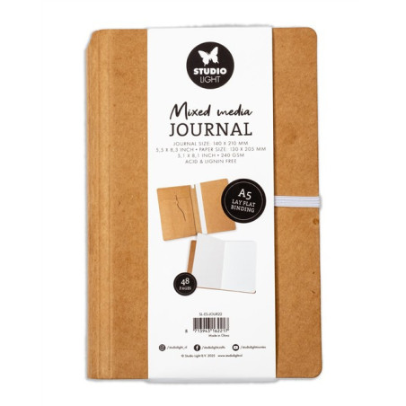 Studio Light Mixed Media Journal A5 Lay Flat Binding
