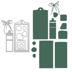 Vaessen Creative Cutting & Embossing Die TAG GRANDE