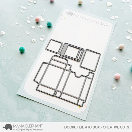 Mama Elephant Docket Lil ATC Box CREATIVE CUTS