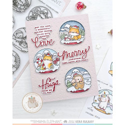 Mama Elephant WONDERLAND GLOBES Clear Stamp
