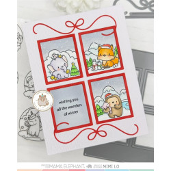 Mama Elephant WONDERLAND GLOBES Clear Stamp