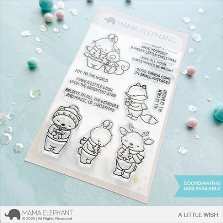 Mama Elephant A LITTLE WISH Clear Stamp