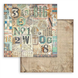 Stamperia Furry Friends MAXI Backgrounds Paper Pack 30x30cm