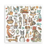 Stamperia Furry Friends Paper Pack 30x30cm