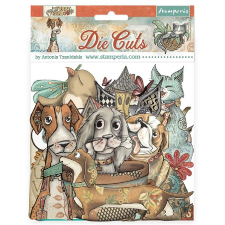 Stamperia Furry Friends Die Cuts 47pz