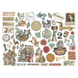 Stamperia Furry Friends Die Cuts 47pz