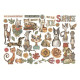 Stamperia Furry Friends Ephemera 38pz