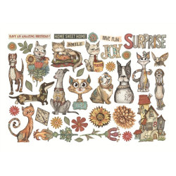 Stamperia Furry Friends Ephemera 38pz