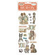 Stamperia Furry Friends Rub-On Dog