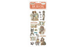 Stamperia Furry Friends Rub-On Dog