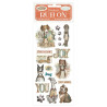 Stamperia Furry Friends Rub-On Dog