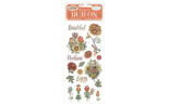 Stamperia Furry Friends Rub-On Flowers