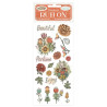Stamperia Furry Friends Rub-On Flowers