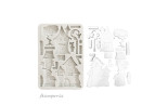 Stamperia Furry Friends Silicon Mould A5 Houses