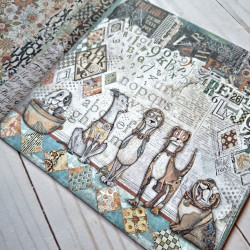Stamperia Furry Friends Paper Pack 30x30cm