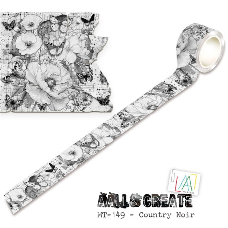 AALL & Create Nocturne Flight Washi Tape 149 Country Noir
