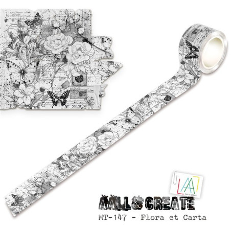 AALL & Create Nocturne Flight Washi Tape 147 Flora et Carta