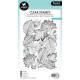 Studio Light Leaf Background Essentials Clear Stamp