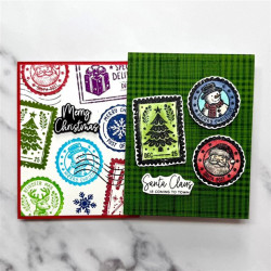 Simon Hurley Create Christmas Postage Cling Stamps