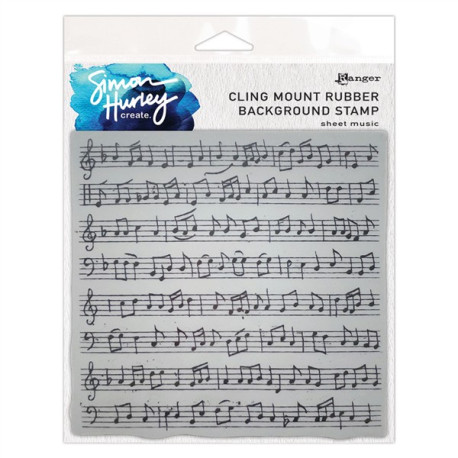 Simon Hurley Create Sheet Music Cling Stamps