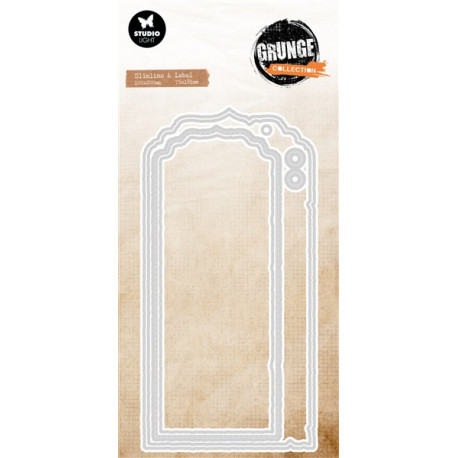 StudioLight Slimline & Label Grunge Cutting Dies