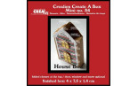 Crealies Create A Box No. 34 Mini Flat Box House with Door Window & Snow