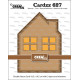 Crealies Cardzz Dies No. 627 Double Card House with Windows