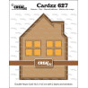 Crealies Cardzz Dies No. 627 Double Card House with Windows
