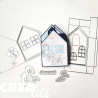 Crealies Cardzz Dies No. 627 Double Card House with Windows