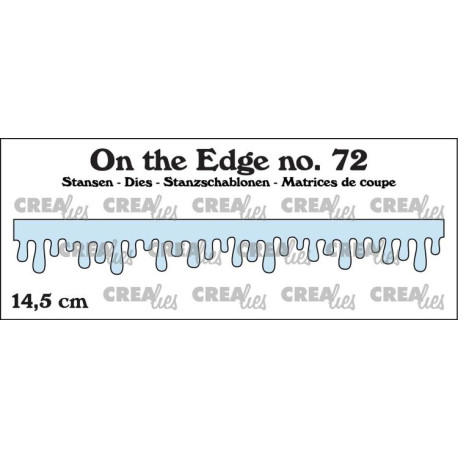 Crealies On the Edge Die no. 72 Icicles Dripping Honey & Frosting