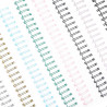 Vaessen Creative Bind Easy - Spirali Metalliche per Rilegatura 1/2'' Mix Arcobaleno 16pz