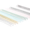 Vaessen Creative Bind Easy - Spirali Metalliche per Rilegatura 1/2'' Mix Arcobaleno 16pz