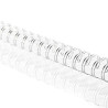 Vaessen Creative Bind Easy - Spirali Metalliche per Rilegatura 5/8'' BIANCO E ARGENTO 8pz