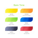 Ohuhu Honolulu BASIC TONE 6 Colors Dual Tips Alcohol Art Markers