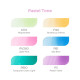 Ohuhu Honolulu PASTEL TONE 6 Colors Dual Tips Alcohol Art Markers