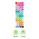Ohuhu Honolulu 48 BASIC Colors Dual Tips Alcohol Art Markers - punta PENNELLO e SCALPELLO
