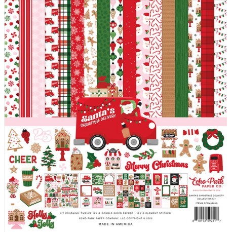 Echo Park Santa's Christmas Delivery Collection Kit 30x30cm