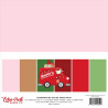 Echo Park Santa's Christmas Delivery Coordinating Solids Paper Pack 30x30cm