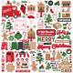 Echo Park Santa's Christmas Delivery Element Sticker 30x30cm
